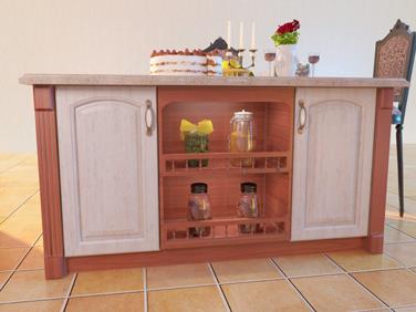 island pvc kitchen cabinet american style