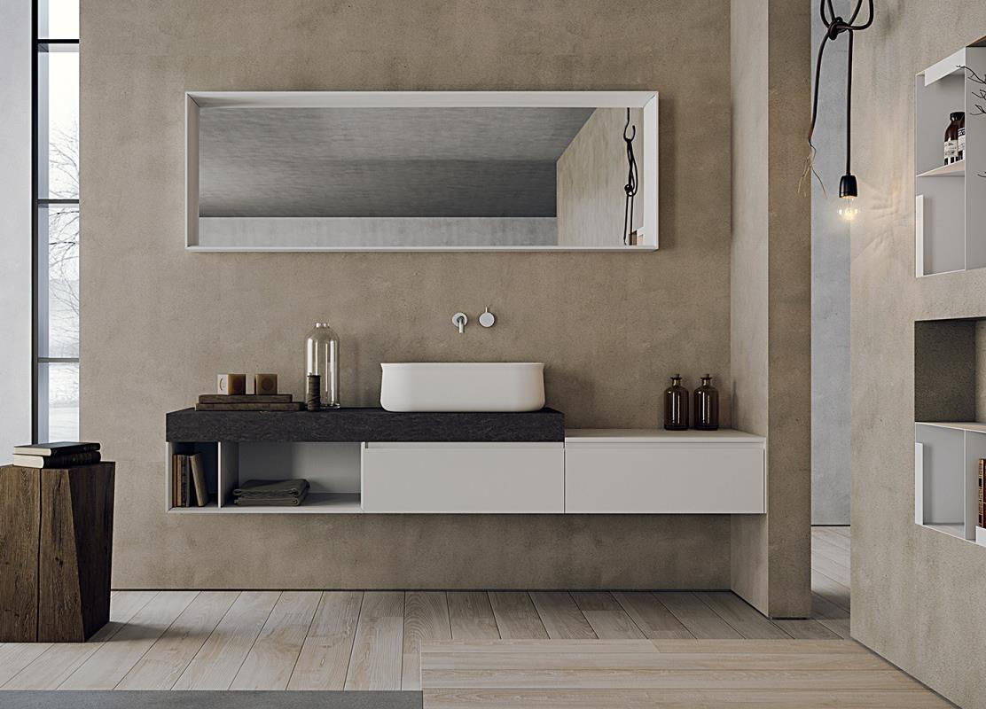modern floating vanity