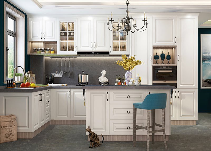 Thermoformed Vinyl Kitchen Cabinet