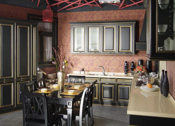 Polyvinyl Chloride Kitchen Cabinet
